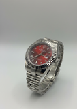 Nivora Prime™ Rolex Red Dial Luxury Steel Watch for Men