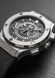 Hublot Stylish Chronograph Men’s Wrist Watch – Black grey Dial