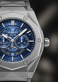 Nivora Prime™ Hublot Chronograph Luxury Stainless Watch – Blue Dial Edition