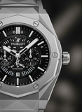 Nivora Prime™ Hublot Chronograph Luxury Stainless Watch – Black Dial Edition